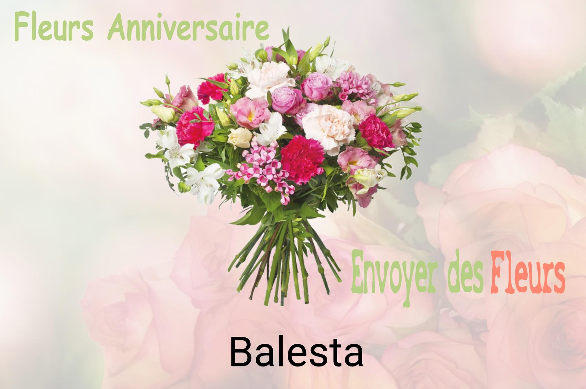 Bouquet de fleurs d’anniversaire livré à Balesta