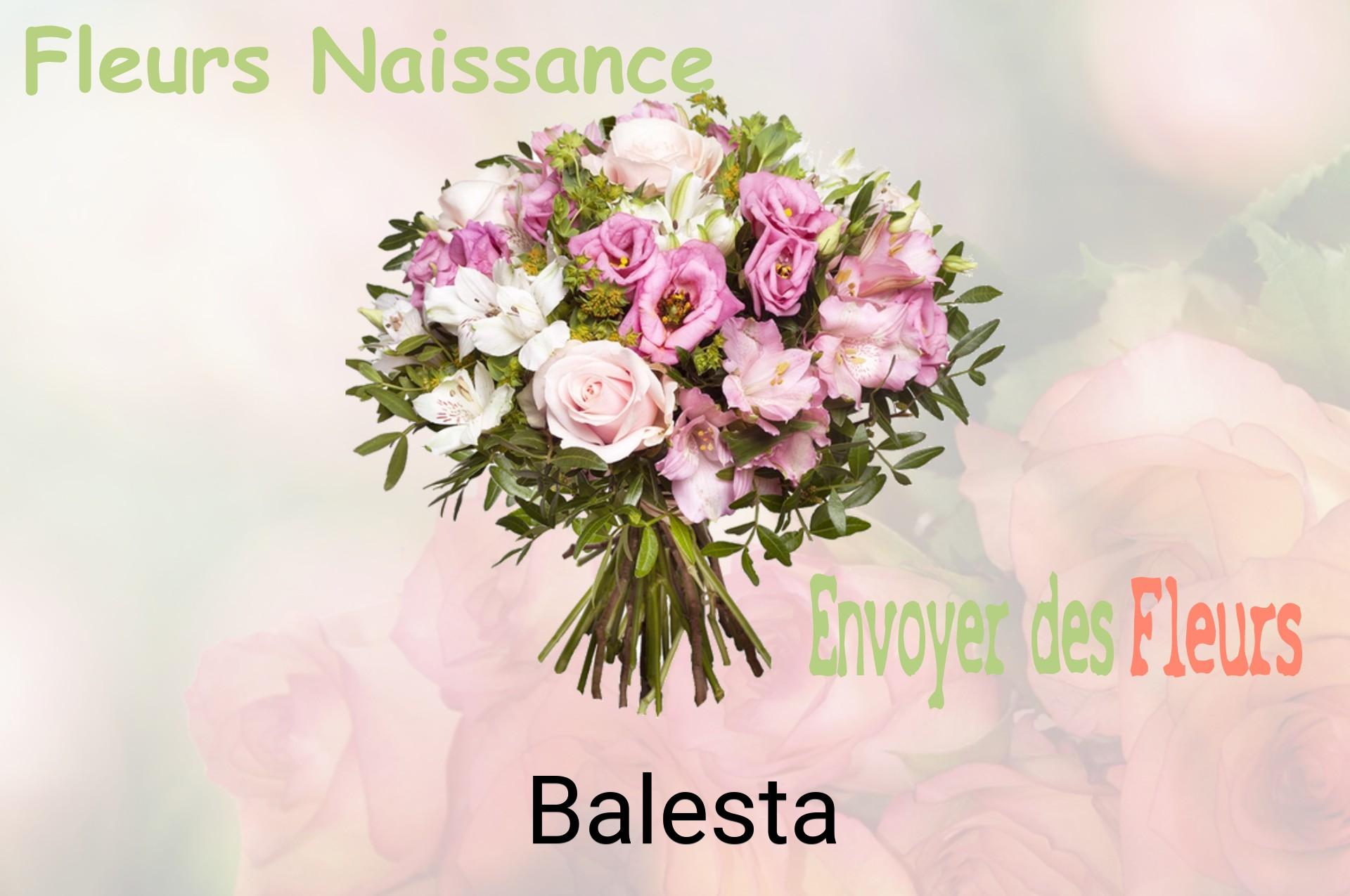 Bouquet de fleurs de naissance livré à Balesta